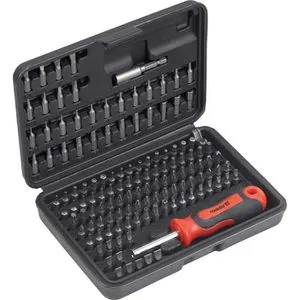 Meister Bitset 3385430, 130-teilig, Schlitz, Kreuz, Torx, Innensechskant