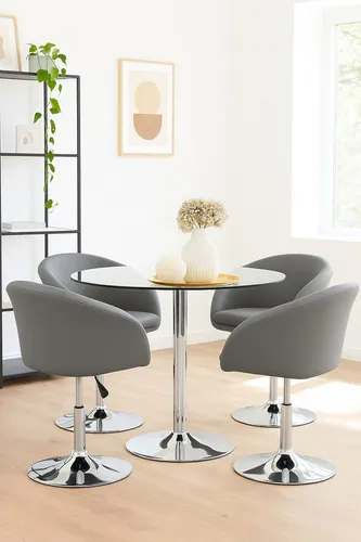 moebel-direkt-online Drehsessel Hajo, höhenverstellbar - Funktionssessel mit modernem Design, höhenverstellbar von 43 bis 55 cm, ideal für individuelles Sitzen. Bequem gepolstert und mit stylischem Kunstlederbezug.