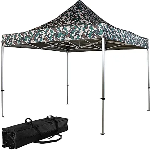 INSTENT Alu-Pavillon 3 x 3 m Pro wasserdicht UV Schutz 50+, Woodland