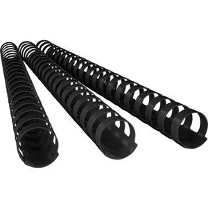 Leitz 10976 Plastikbinderücken A4 19 mm schwarz, 100 Stück