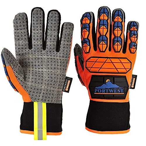 Produktbild Portwest Aqua-Seal Pro Winter-Stoss-Schutz-Handschuh XXL, Orange/Blau