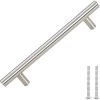 vidaXL Möbelgriffe 10 Stk Silbern 128 mm Edelstahl 155350