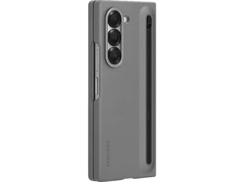 Samsung Slim S Pen Case für Galaxy Fold 6 - Graue Handyhülle, schlank und griffig für optimalen Schutz vor Kratzern und Stößen