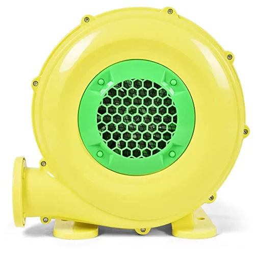 COSTWAY 350W Gebläse Luftpumpe - Hüpfburgen: Leistungsstarke Windmaschine mit 580m³/h Luftmenge für schnelles Aufblasen von Spielzeugen, tragbar und stabil mit hochwertigem Motor.