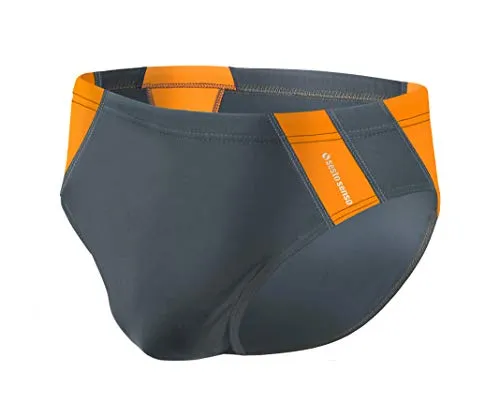 sesto senso Herren Badehose Slip Schwimmhose M bis 4XL Bademode Swimming Shorts BD 447 XXL, Graphit