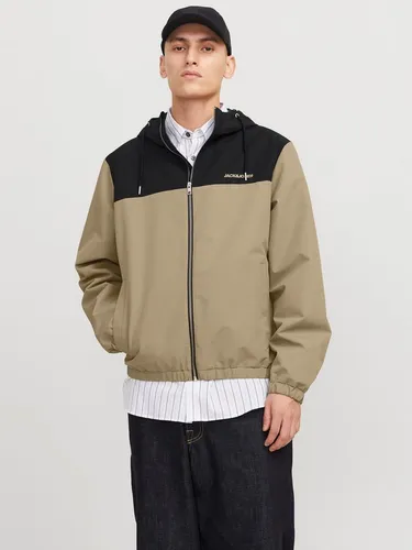 JACK & JONES Gefütterte Jacke für Herren - Funktionale Langarmjacke mit Kapuze und Kordelzug, ideal für kalte Tage und stylische Outfits.