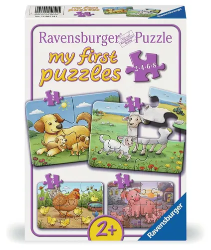 Produktbild Ravensburger 04041 Kleine Bauernhoftiere Puzzle Teileanzahl 2, 4, 6, 8