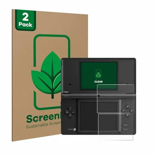 ScreenLeaf (2 Stück Schutzfolie für Nintendo DSi [nachhaltiger Displayschutz, Folie, transparent, kratzfest]