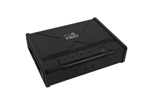 Profirst Pistolenkassette Patrol mit Fingerprintschloss - Aufbewahrungsbox für bis zu 2 Kurzwaffen, mit digitalem Fingerprint-Schloss für schnellen Zugriff und robustem Stahlgehäuse für maximale Sicherheit.