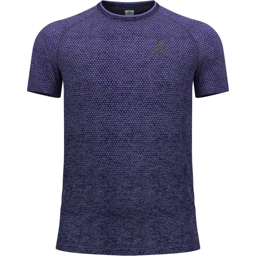 Odlo Herren Essential Seamless T-Shirt XXL, blau - T-Shirt für Herren, nahtloses Funktionsmaterial sorgt für schnellen Feuchtigkeitstransport und hohen Tragekomfort beim Sport.