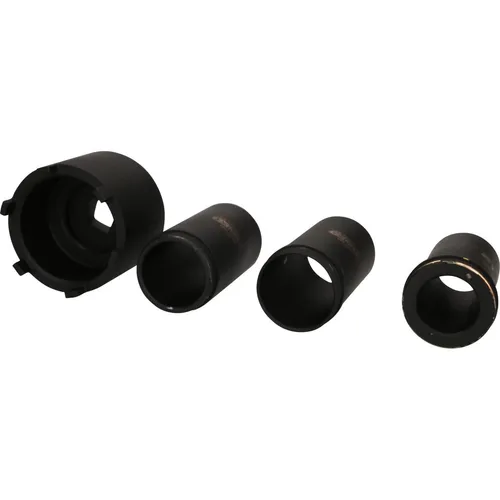 KS Tools 460.5635 Nutmuttern-Schlüssel-Satz für Mercedes, Ø 75 mm, 4-tlg - Rohrsteckschlüssel mit hoher Passgenauigkeit, inklusive robusten Führungsrohren für optimale Leistung bei Anzugs- und Lösedrehmomenten.