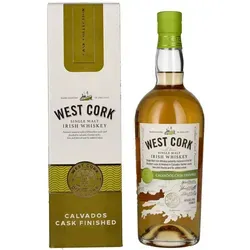 Produktbild West Cork Single Malt Irish Whiskey CALVADOS CASK FINISHED 43% Vol. 0,7l in Geschenkbox