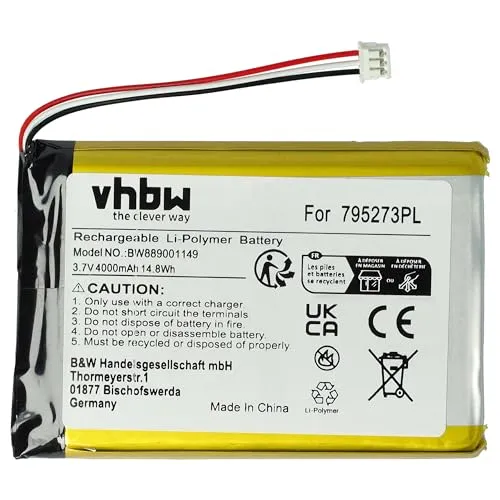 vhbw Akku Ersatz für Tigerbox 795273PL für Hörspielbox (4000mAh, 3,7V, Li-Polymer)