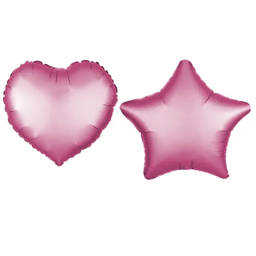 Folienballon Herz, Stern 45 cm Helium Luftballon Deko Ballon Geburtstag Party
