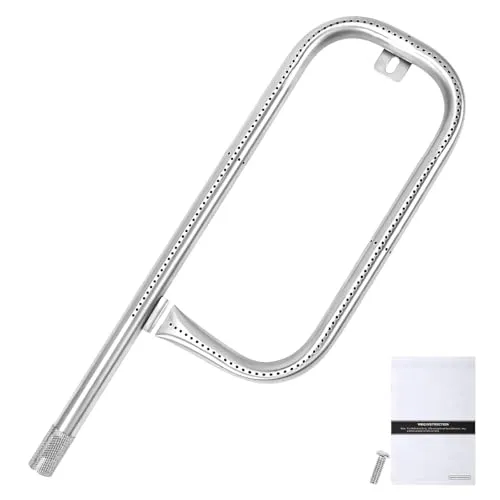 GFTIME 60040 Brenner Tube Zubehör für Weber Q100, Q120, Q140, Q1000, Q1200, Q1400 grill, Edelstahl Ersatzteile Brennerrohr für Weber Baby Q, Schraube inklusive