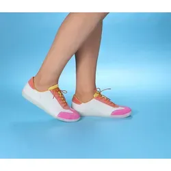 Think! Halbschuhe Veloursleder Schnürschuh in Fuchsia - Bequeme Halbschuhe aus hochwertigem Veloursleder mit 3 cm Blockabsatz, ideal für den Alltag und casual Anlässe. Perfekte Kombination aus Stil und Komfort.