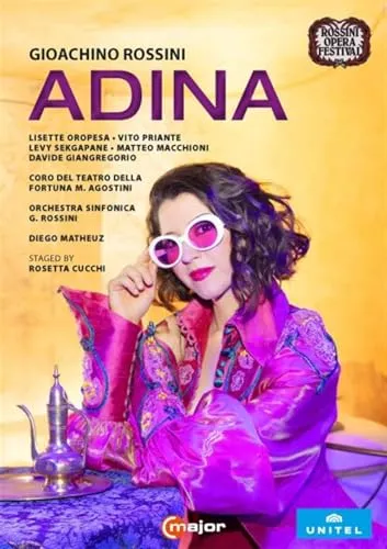 Rossini: Adina (Teatro Rossini, Pesaro, 2018, Regie: Cucchi) - Erleben Sie die Aufführung von Rossinis Meisterwerk auf DVD. Hochwertige Inszenierung und brillante Darsteller machen dieses Konzert zu einem unvergesslichen Erlebnis für Musikliebhaber.