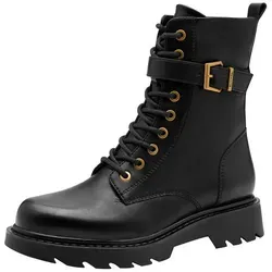 Tamaris Stiefelette Schnürboots schwarz 41 EU - Wanderschuhe mit modernem Design, ausgestattet mit Reißverschluss und Schnürung für perfekten Halt und Komfort in der Freizeit.