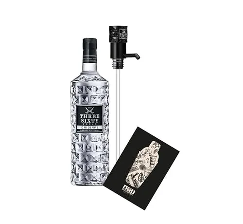 Three Sixty Vodka 3L (37,5% Vol) + Pumpe -[Enthält Sulfite]