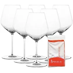 Spiegelau Hi-Lite Burgunderglas 734 ml 6er Set mit Poliertuch