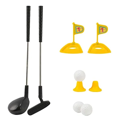 Toi-Toys Mini Golf-Set Spielzeug mit Schlägern und Bällen