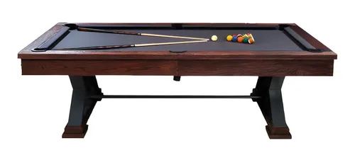 Billardtisch 8ft - Pooltisch für Freizeitspaß - Ideal für gesellige Abende: 8 Fuß Billardtisch in Braun, mit robustem Design und großzügiger Spieloberfläche für stundenlangen Spielspaß.