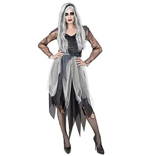 W WIDMANN MILANO Party Fashion - Kostüm Geist, Kleid, schreckliches Gespenst, Halloween