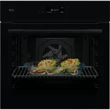 NBE7A60SB Backofen 60cm Schwarz - Backofen mit 17 Heizarten, Kochassistent und EXCite-Display für optimale Kochresultate und einfache Bedienung.
