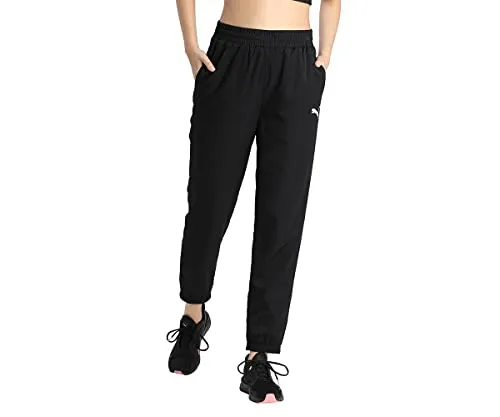Puma Damen Active Woven Pants Jogginghose, Black, XL/S