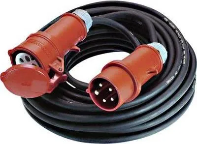 Bachmann CEE-Verlängerung 16A/400V, 5m, schwarz 344.170 - Diverse B - Robuste 5m CEE-Verlängerung mit Gummi-Mantel, ideal für den Einsatz in anspruchsvollen Umgebungen und für maximale Sicherheit.