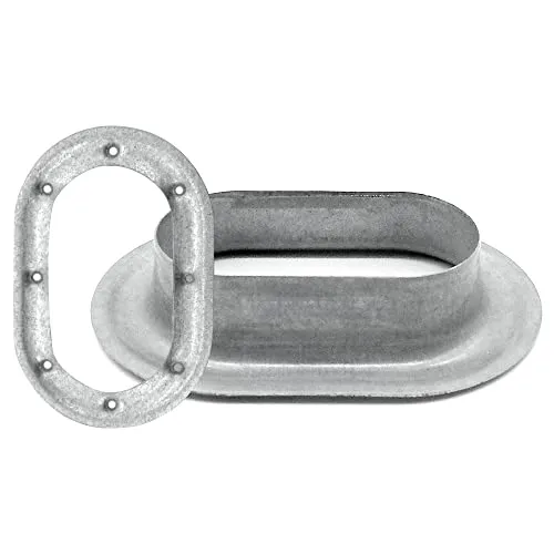 10x Planenöse 42x22mm Ovalöse verzinkt für LKW Plane PKW Anhänger Netz 13mm hoch