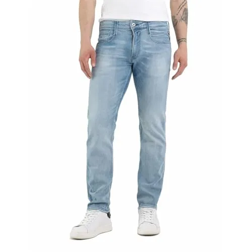 Replay Slim-fit-Jeans Anbass Superstretch blau 31 - Modische Slim-fit-Jeans aus superstretch Denim für optimalen Tragekomfort. Ideal für lässige Outfits und vielseitig kombinierbar.