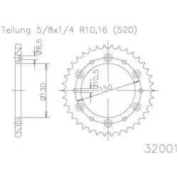 ESJOT Kettenrad 48 Zähne - Hochwertiges Stahlzahnrad - Motorradzubehör: Langlebiges Kettenrad mit 48 Zähnen aus robustem Stahl für optimale Leistung und Fahrspaß. Sonderpreis, nur solange Vorrat reicht!