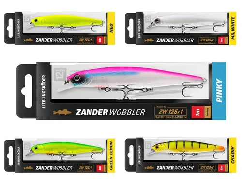 Lieblingsköder Zanderwobbler Set Trüb BIG - 5er Set - Das Lieblingsköder Zanderwobbler Set - Trüb BIG enthält fünf perfekt abgestimmte Wobbler für das Nachtangeln auf Zander. Mit brillanten Farben und einem Weitwurfsystem bist Du für jede Angelsituation bestens gerüstet.