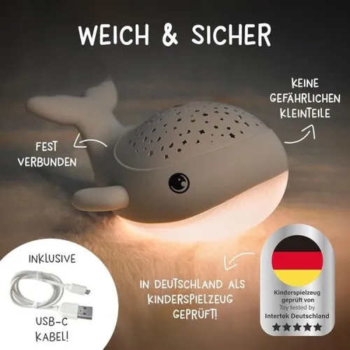 MEGALIGHT Willy Whale Nachtlicht RGB