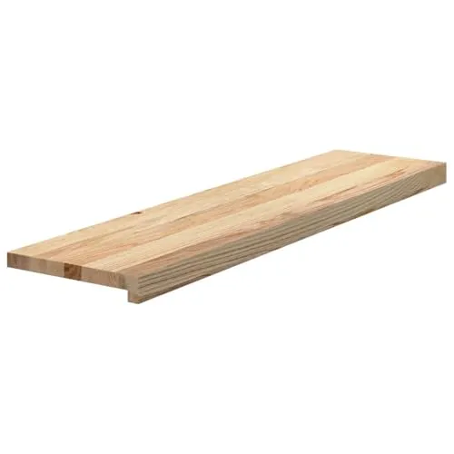 vidaXL Treppenstufen 8 Stk. Unbehandelt 100x30x2 cm Massivholz Eiche - Treppen & Geländer – Hochwertige Treppenstufen aus massivem Eichenholz, langlebig und vielseitig als Fensterbank nutzbar, verleihen deinem Zuhause natürlichen Charme.