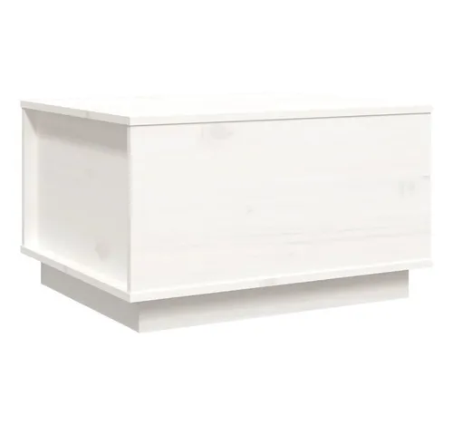 vidaXL Couchtisch Weiß 60x50x35 cm aus massivem Kiefernholz von vidaXL