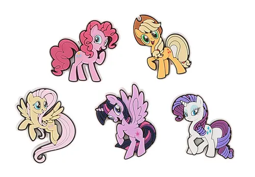 Crocs Schuhanstecker Jibbitz™ My Little Pony: Friendship is Magic (Set, 5-tlg., Kein Spielzeug. Nicht für Kinder unter 3 Jahren geeignet), Schuh Charms für My Little Pony Fans