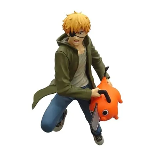 Banpresto Denji & Pochita Chainsaw Man Actionfigur - Actionfigur aus PVC, handgefertigt und lizenziert, ideal für Sammler und Anime-Fans. Lieferung in umweltfreundlicher Verpackung, inklusive Basisständer.