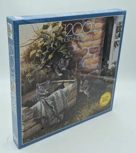 FX Schmid 98344 spielende Katzen 1200 Teile Puzzle von 1982 Kätzchen NEU Folie