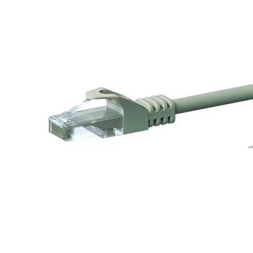 Danicom CAT 6 Netzwerkkabel U/UTP - 0,50 Meter - Grau - CCA, POE, Ethernet, LAN, Patchkabel, Datenkabel, RJ45 - für Serverschränke, Switches, Router, Modems!