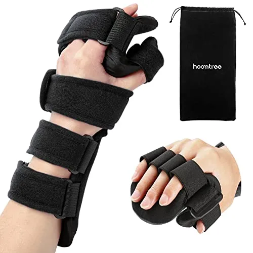HOOMTREE Schlaganfall-Ruhehandschiene - Bandagen, Schienen & Schlingen für Hände & Gelenke - Ergonomisches Design zur Immobilisierung und Unterstützung der Hand für bessere Heilung und Schmerzlinderung.