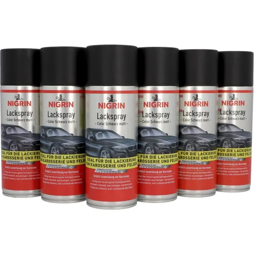 NIGRIN Lackspray 6 x 400 ml von NIGRIN