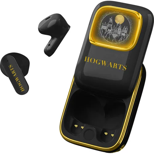 Harry Potter Hogwarts Slide TWS Earphones - True Wireless Stereo (TWS) Kopfhörer im Hogwarts-Design, ideal für Musikliebhaber und Harry-Potter-Fans, mit USB Typ-C und Bluetooth für kabellosen Komfort.