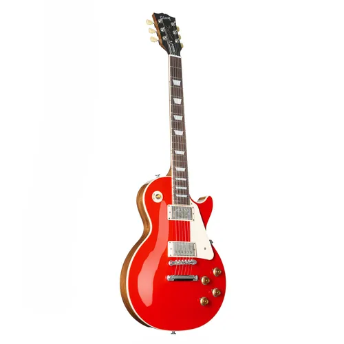 Gibson Les Paul Standard '50s Plain Cardinal Red E-Gitarre - Gitarren mit klassischem Vintage-Charakter, gefertigt in den USA, ideal für Blues und Rock mit authentischem Spielgefühl und hochwertiger Hardware.