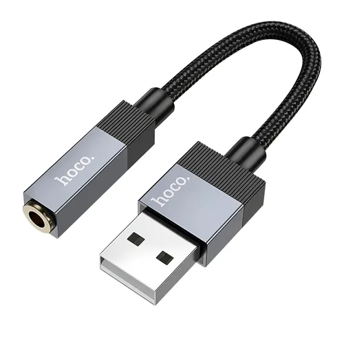 Hoko, Audioadapter 3,5-mm-Buchse auf USB-A-Stecker 15 cm,