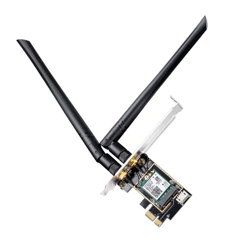 Cudy WE3000 AX3000 Wireless Wi-Fi 6E PCIe Karte - WLAN-Zubehör mit 3000Mbps Geschwindigkeit, Bluetooth 5.2 und erweiterter WPA3-Sicherheit für ein schnelles und sicheres Netzwerk.