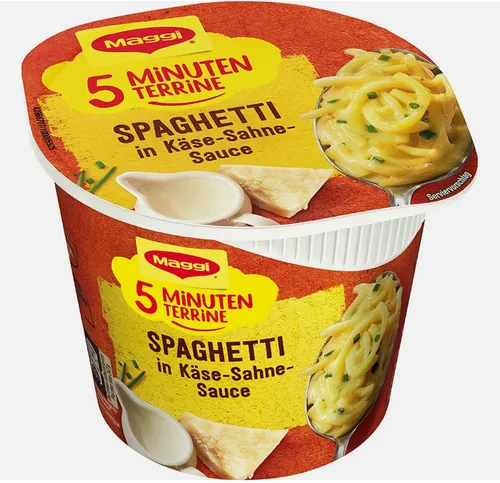 Maggi 5-Minuten Terrine Spaghetti in Käse-Sahne Sauce 62g