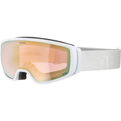 Alpina Double Jack QV Skibrille M, weiß