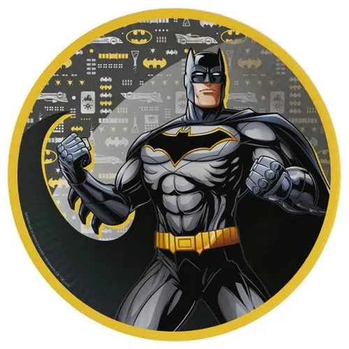 Batman Partyteller rund 23cm 8 Stk